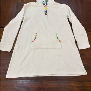 bella bliss Cream Hooded Dress